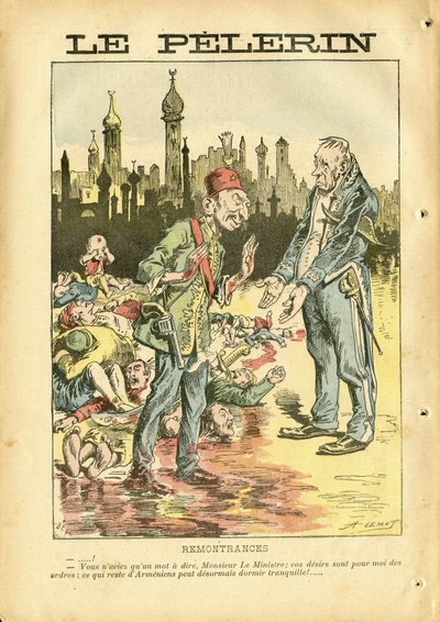 Ilustrace Achille Lemot (1846-1909) v Le Pelerin od Achille Lemot