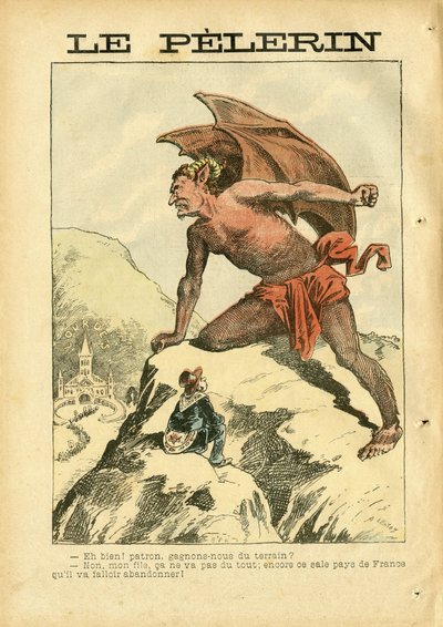 Ilustrace Achille Lemot (1846-1909) v Le Pelerin od Achille Lemot