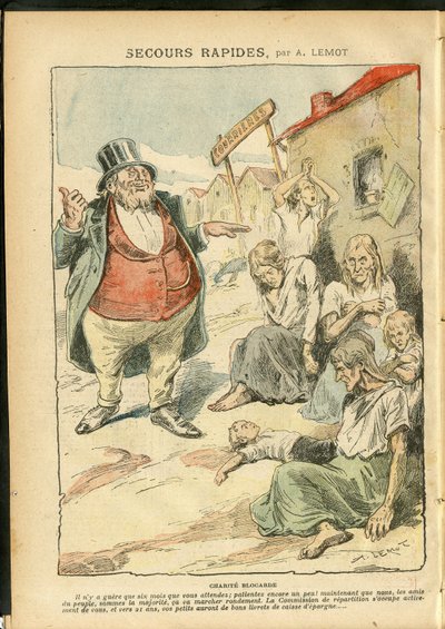 Ilustrace Achille Lemot (1846-1909) v Le Pelerin od Achille Lemot