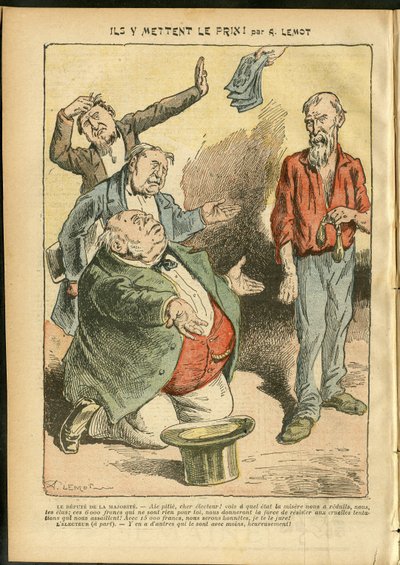 Ilustrace Achille Lemot (1846-1909) v Le Pelerin od Achille Lemot