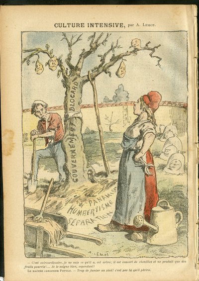 Ilustrace Achille Lemot (1846-1909) v Le Pelerin od Achille Lemot