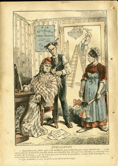 Ilustrace Achille Lemot (1846-1909) v Le Pelerin od Achille Lemot