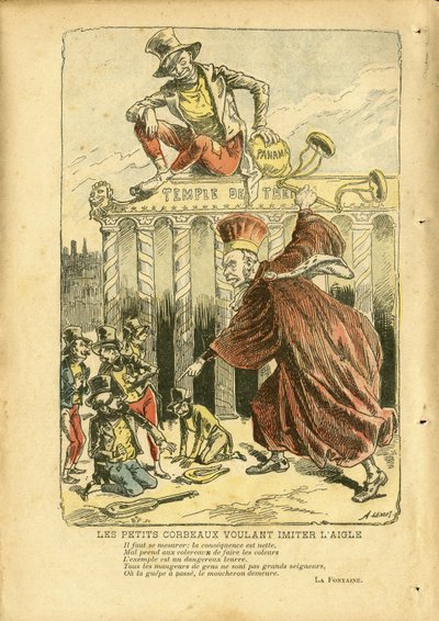 Ilustrace Achille Lemot (1846-1909) v Le Pelerin od Achille Lemot