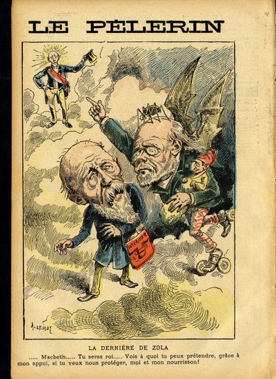 Ilustrace Achille Lemot (1846-1909) v Le Pelerin od Achille Lemot