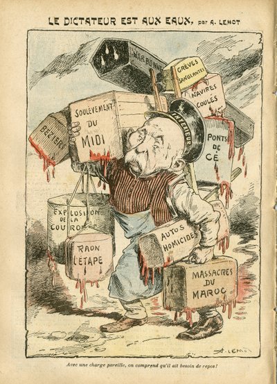 Ilustrace Achille Lemota (1846-1909) v Le Pelerin od Achille Lemot