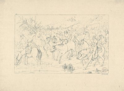 Návrat generála Stuarta z Pensylvánie z Confederate War Etchings, 1861-63. od Adalbert John Volck