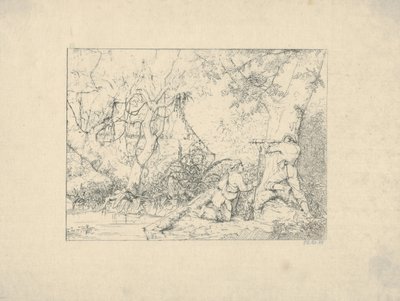Vicksburg Canal z Confederate War Etchings, 1861-63. od Adalbert John Volck