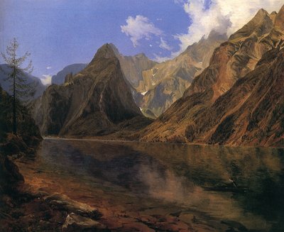 Konigssee a Watzmann od Adalbert Stifter