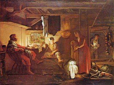 Jupiter a Merkur u Filemona a Baucis Jupiter a Merkur u Filemona a Baucis od Adam Elsheimer