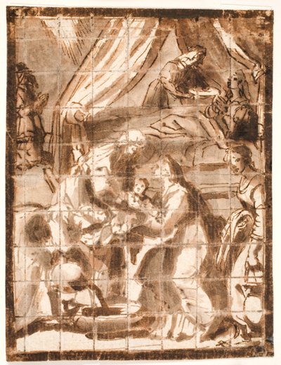 Narození Panny Marie od Adam Elsheimer