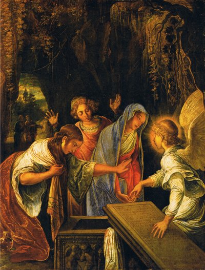Tři Marie u Kristova hrobu od Adam Elsheimer