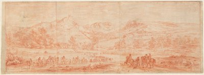 Französische Truppen vor Salins und den umliegenden Hügeln od Adam Frans van der Meulen