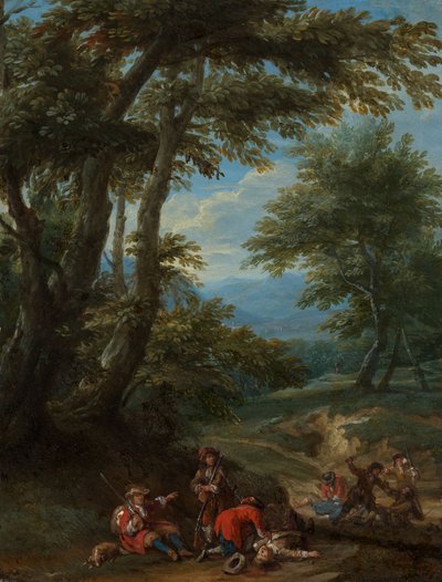 Krajina s přepadením od Adam Frans van der Meulen