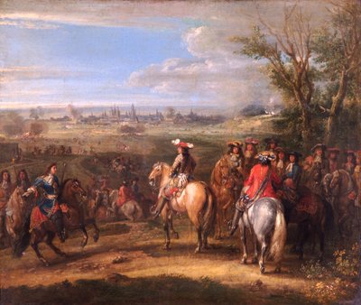 Ludvig XIV piirityksessä, n. 1678 (öljy kankaalle) od Adam Frans van der Meulen