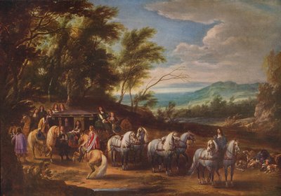 Philippe Francois dArenberg setkání s vojsky, 1662, c1915 od Adam Frans van der Meulen