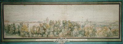Pohled na Paříž z dílny gobelínů (wc na papíře) od Adam Frans van der Meulen