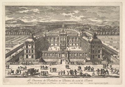 Château de Richelieu en Poictou ze vstupní strany, 17. století. od Adam Perelle