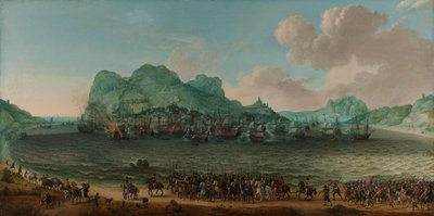Vítězství nad Španělskem u Gibraltaru flotilou pod velením admirála Jacoba van Heemskercka, 25. dubna 1607 od Adam Willaerts (signed by artist)