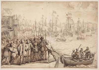 Christian II opouští Kodaň v roce 1523 od Adam Willaerts