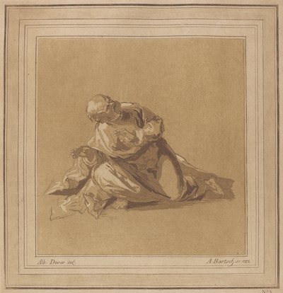 Krčící se apoštol svatý Petr, 1785. od Adam von Bartsch