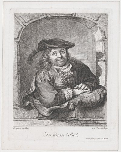 Portrét Ferdinanda Bol, 1803-08. od Adam von Bartsch