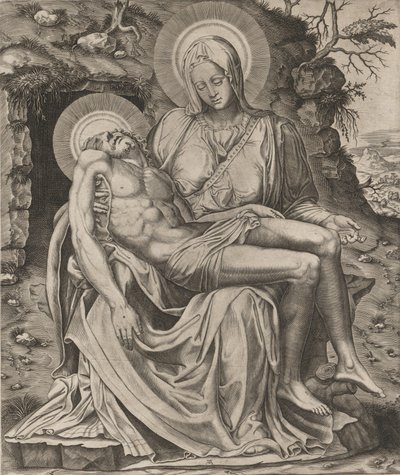 Vatikánská pieta, 1566. od Adamo Scultori