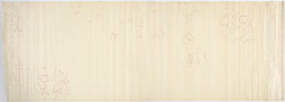 Malba ze severní stěny, Horní chrám jaguárů, Chichen Itzá, Mexiko Jižní část (červený inkoust a grafit) od Adela Breton