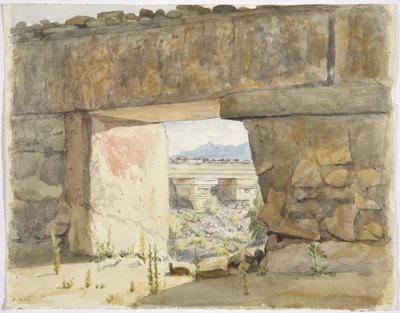 Zničené budovy v Mitla, Oaxaca od Adela Breton
