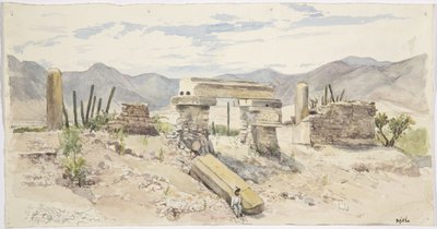 Ruiny v Mitla, Oaxaca, Mexiko od Adela Breton