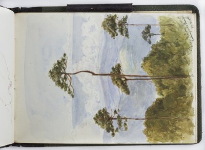Náčrt akvarelů, kreseb a poznámek, Mexiko, 1896-1898 (akvarel) od Adela Breton