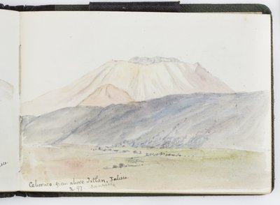 Náčrt akvarelů, kreseb a poznámek, Mexiko, 1896-1898 (akvarel) od Adela Breton