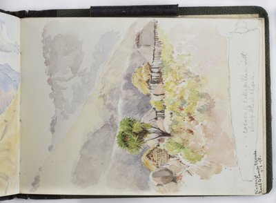 Náčrt akvarelů, kreseb a poznámek, Mexiko, 1896-1898 (akvarel) od Adela Breton