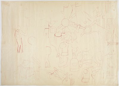 Jižní stěna, Horní chrám jaguárů, Chichen Itzá, Mexiko od Adela Breton