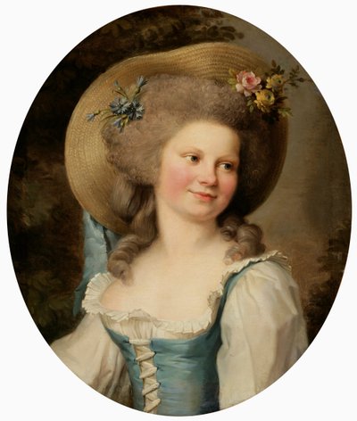 Madame Dugazon 1755-1821 jako Babet v komedii Blaise et Babet, ou la Suite des trois fermiers. od Adelaide Labille-Guiard