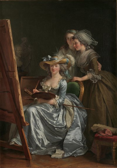 Autoportrét se dvěma žáky, Marie Gabrielle Capet a Marie Marguerite Carreaux de Rosemond od Adelaide Labille-Guiard