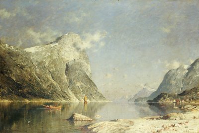 Scéna z fjordu od Adelsteen Normann