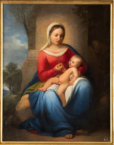Madonna a Jezulátko (olej na plátně) od Adeodato Malatesta or Malatesti