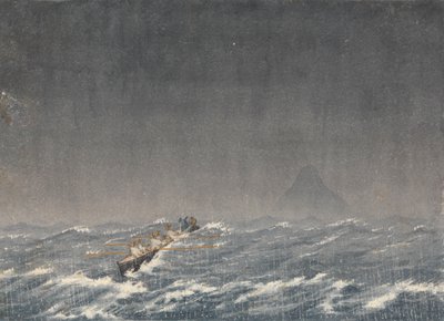 Vnější kotviště v bouři, Mazatlan [Mexiko], 22. srpna 1850, 8.00 hodin. ... "Dotaz, kudy se dostanete k lodi od Admiral Sir Edward Gennys Fanshawe