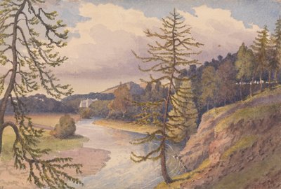 Údolí Leader v Cowdenknowes House, Berwickshire od Admiral Sir Edward Gennys Fanshawe