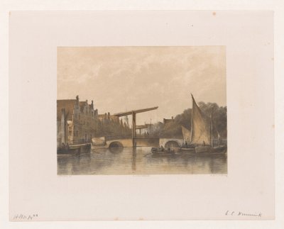 Pohled na Zwanenburgwal od Adolf Carel Nunnink