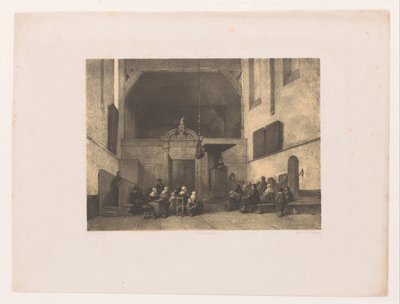 Interiér kostela s postavami od Adolf Carel Nunnink