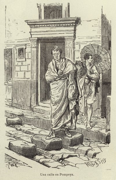 Ulice v Pompejích od Adolf Closs