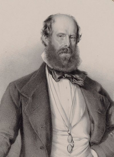 Portrét skladatele Luigi Ricci 1805-1859, 1858. od Adolf Dauthage