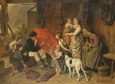 Umbrella Man od Adolf Eberle