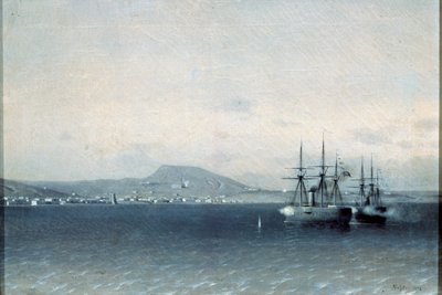 Turecká flotila bombardovala město Feodosiya v roce 1878