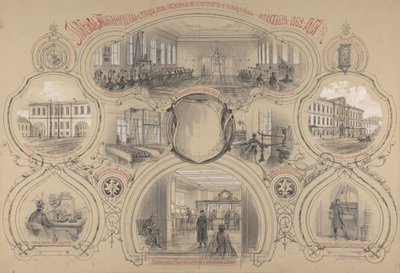 Hlavní telegrafní úřad nově postavený v Petrohradě a otevřen 14. října 1862, 1862. od Adolf Jossifovich Charlemagne