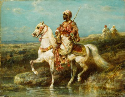 arabský jezdec, od Adolf Schreyer