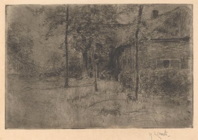 Došková farma od Adolf le Comte (signed by artist)