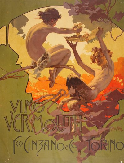 Vermut Cinzano, 1901. od Adolfo Hohenstein