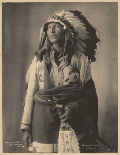 Blackhorn, Sioux od Adolph F. Muhr